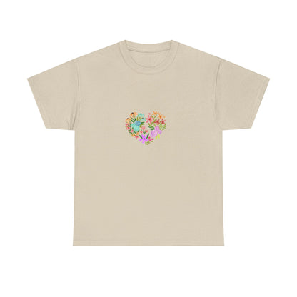 Camiseta manga corta Corazón Floral