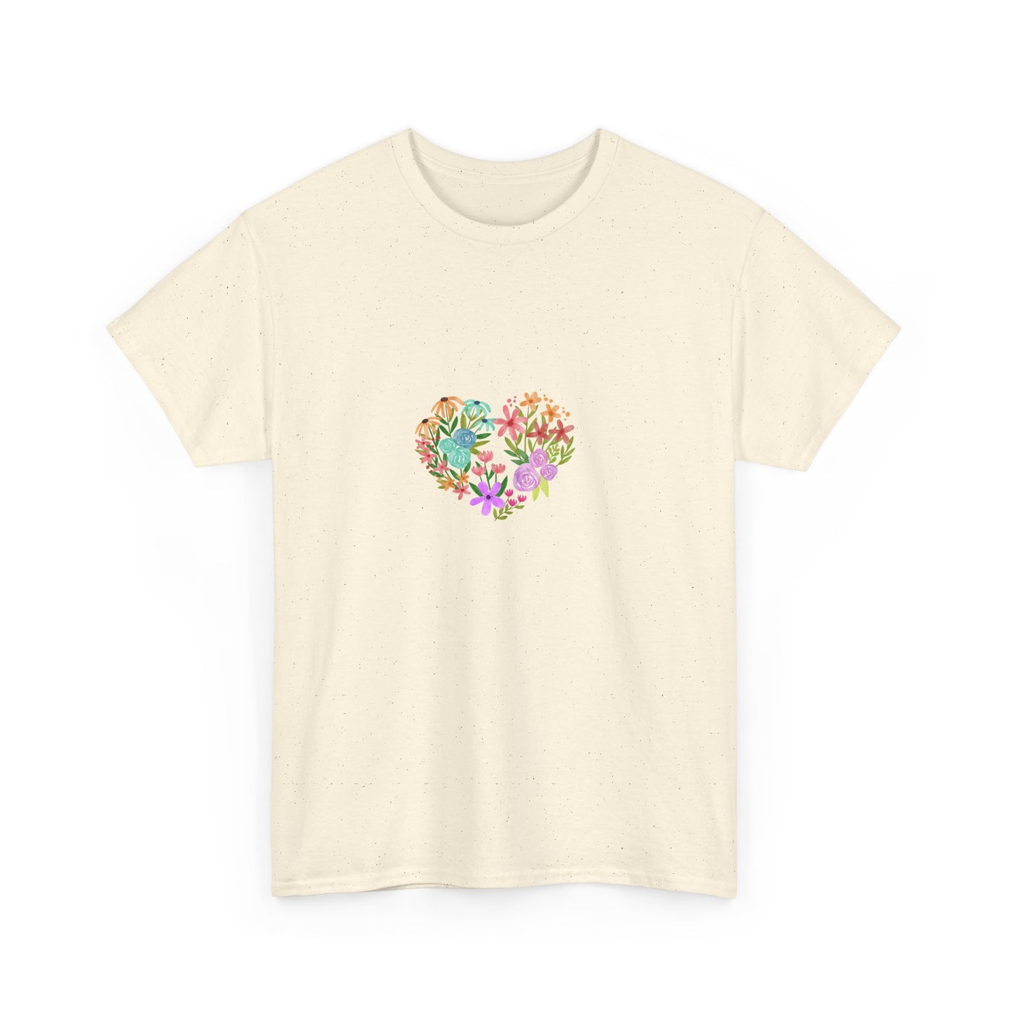 Camiseta manga corta Corazón Floral