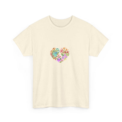 Camiseta manga corta Corazón Floral