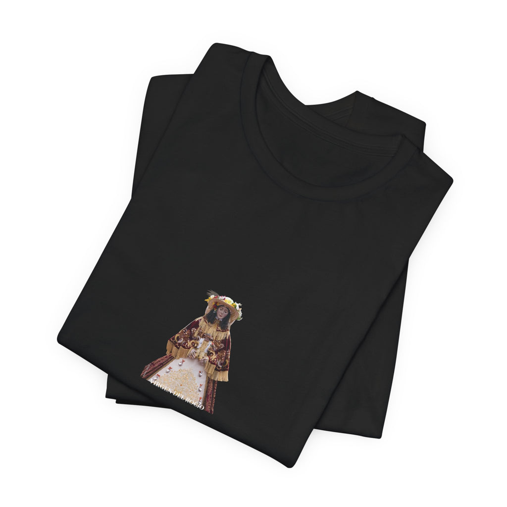Camiseta manga corta Virgen del Rocío vestida de pastora.
