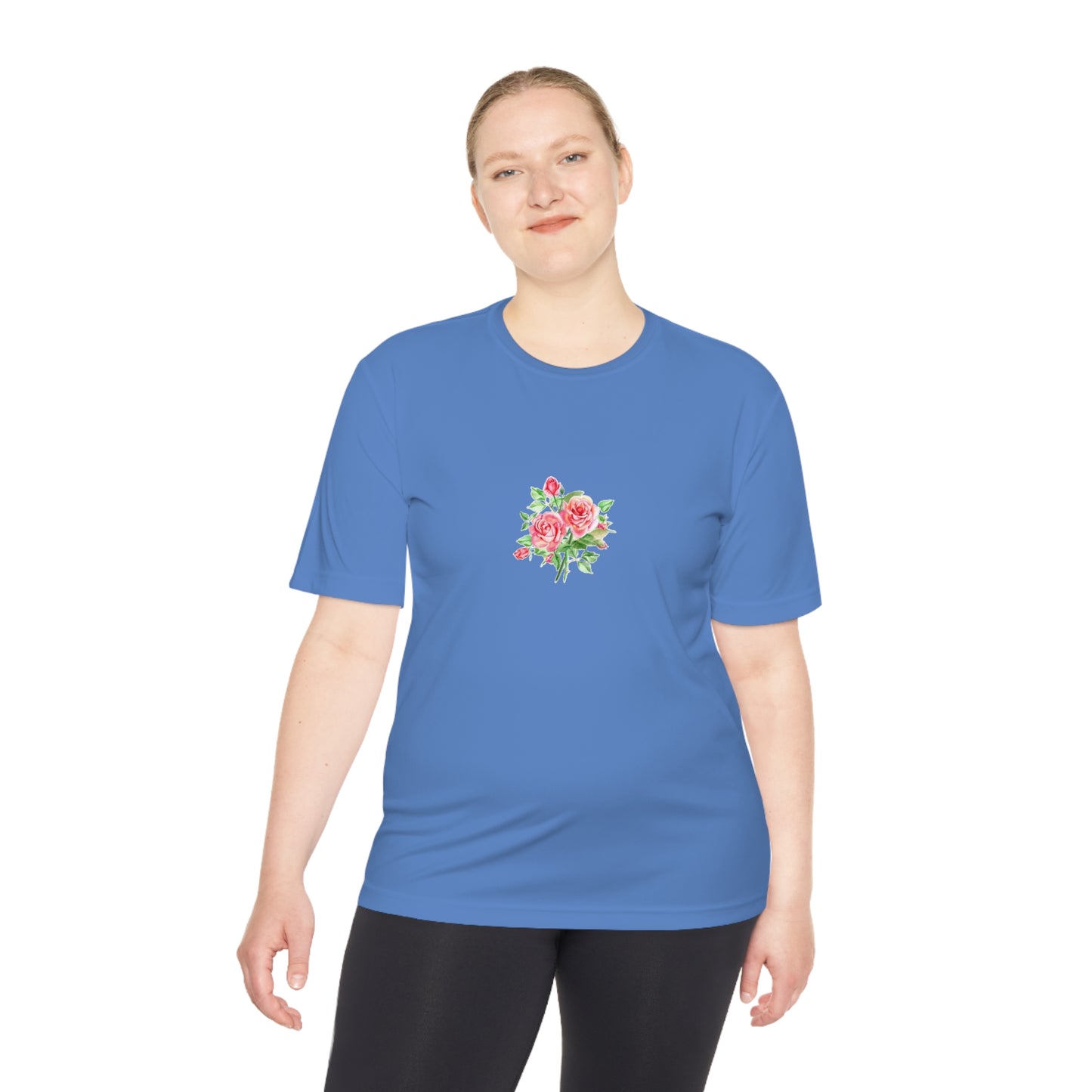 Camiseta mujer flor rosa  T-Shirt women