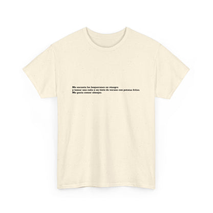 Camiseta manga corta Me gusta los boquerones en vinagre