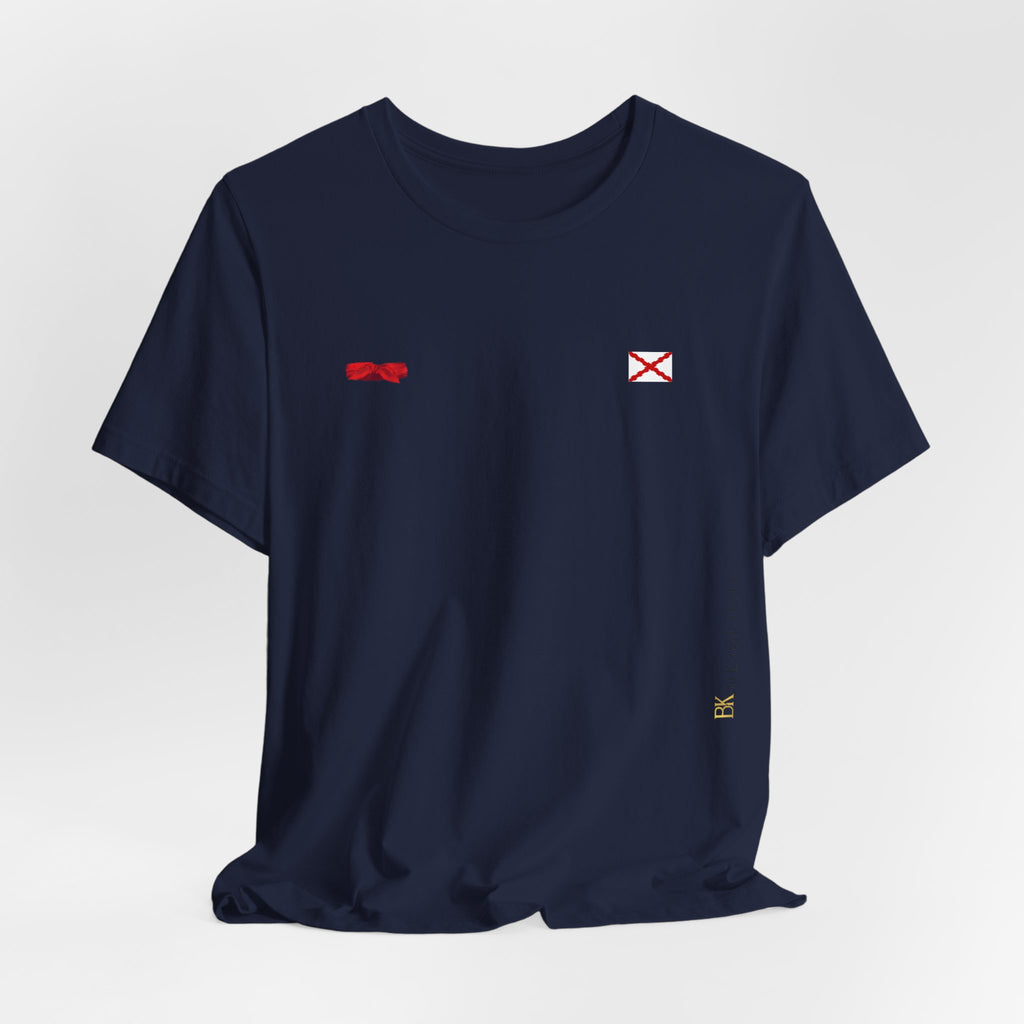 Camiseta manga corta Aspa de Borgoña Cruz de San Andrés   y  pañuelo hermandad Hispana
