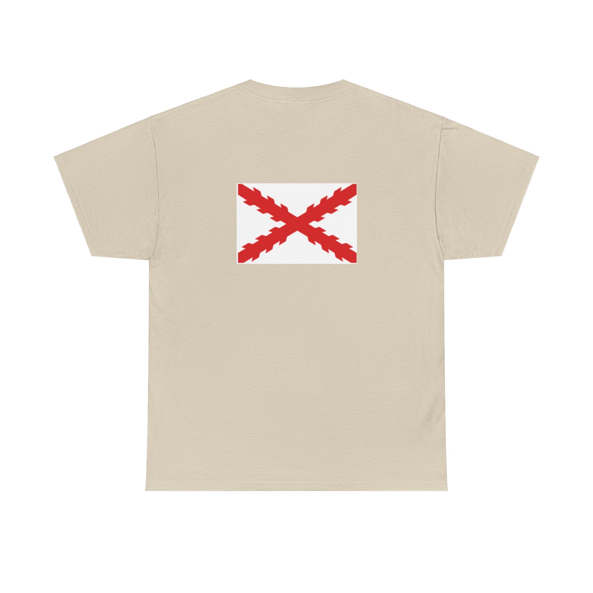 Camiseta manga corta Aspa Borgoña espalda