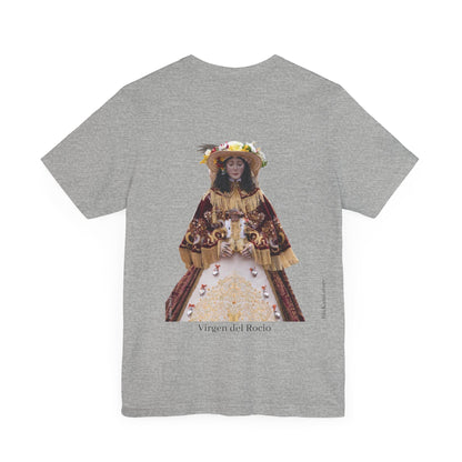 Camiseta manga corta Virgen del Rocío vestida de pastora.