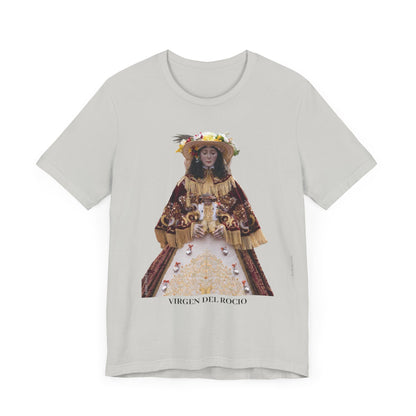 Camiseta manga corta Virgen del Rocío vestida de pastora.