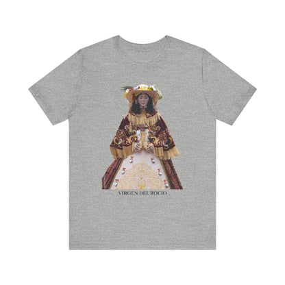 Camiseta manga corta Virgen del Rocío vestida de pastora.