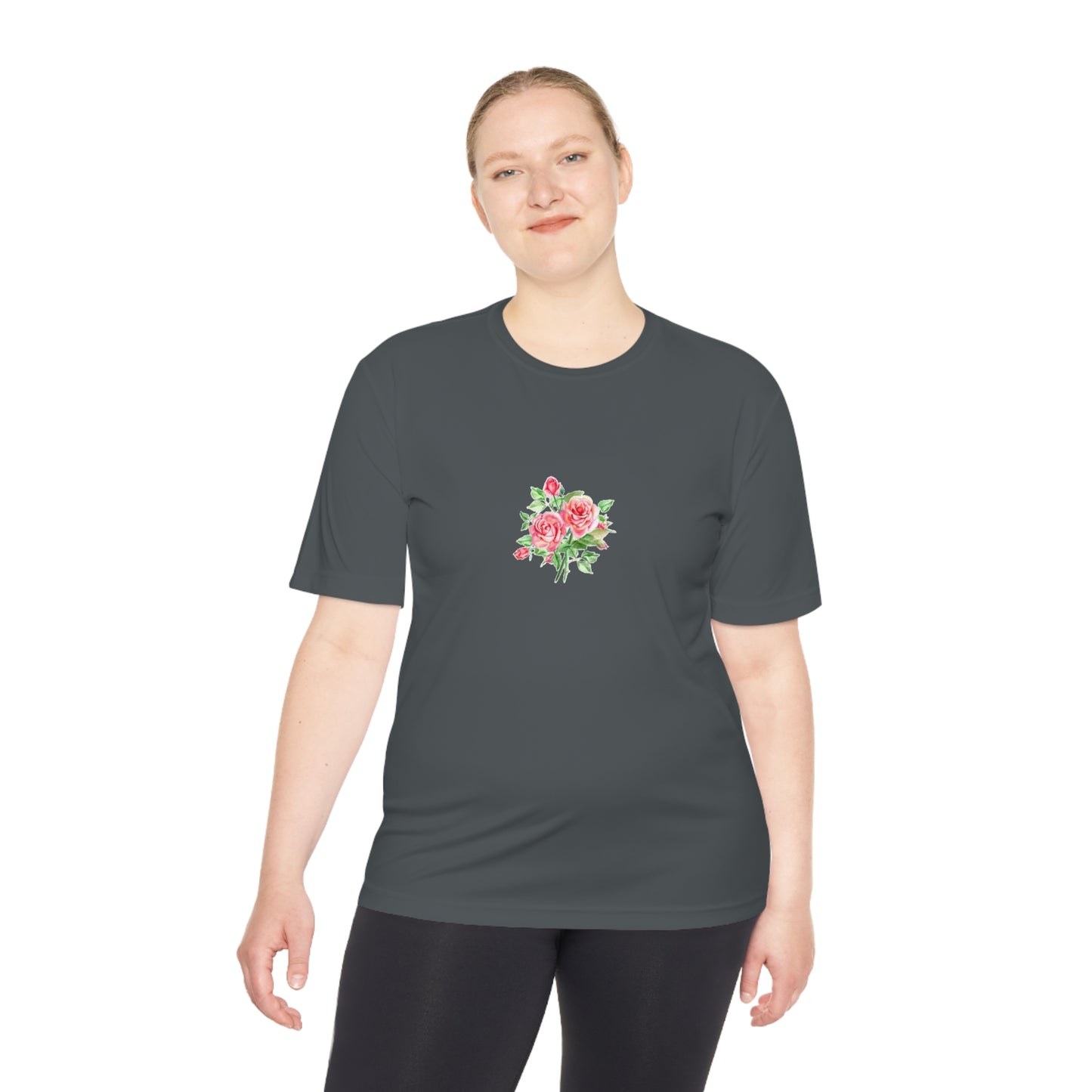 Camiseta mujer flor rosa  T-Shirt women