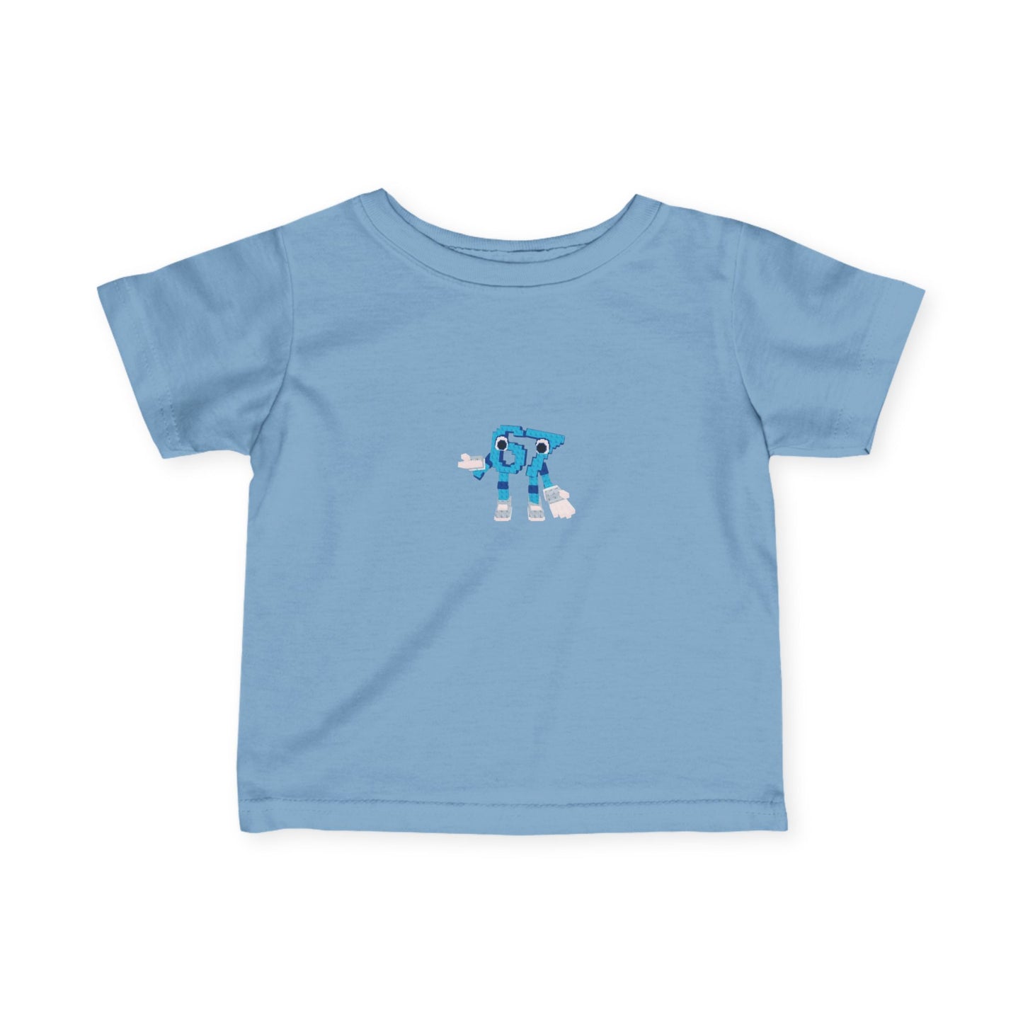 Camiseta niños SixSeven Infant Tee — Cute Blue Robot Graphic Baby Shirt