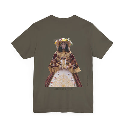 Camiseta manga corta Virgen del Rocío vestida de pastora.