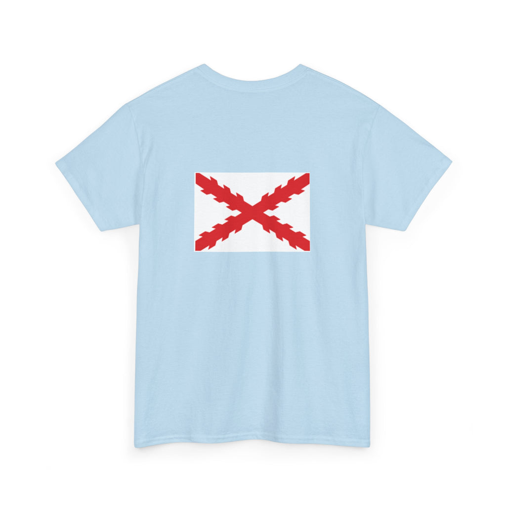 Camiseta manga corta Aspa Borgoña espalda