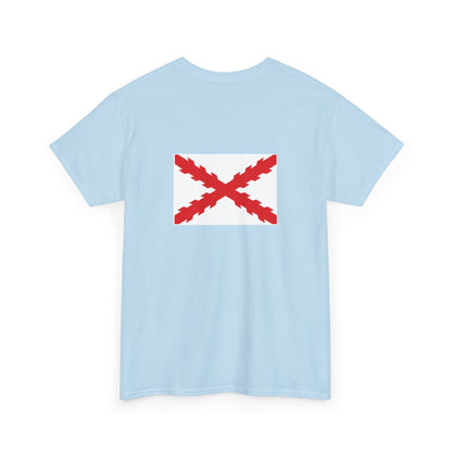 Camiseta manga corta Aspa Borgoña espalda