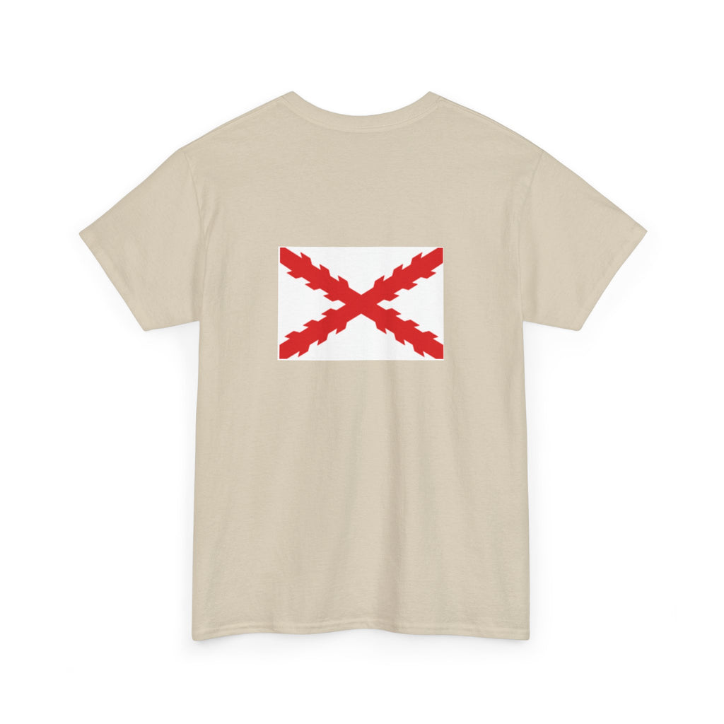 Camiseta manga corta Aspa Borgoña espalda
