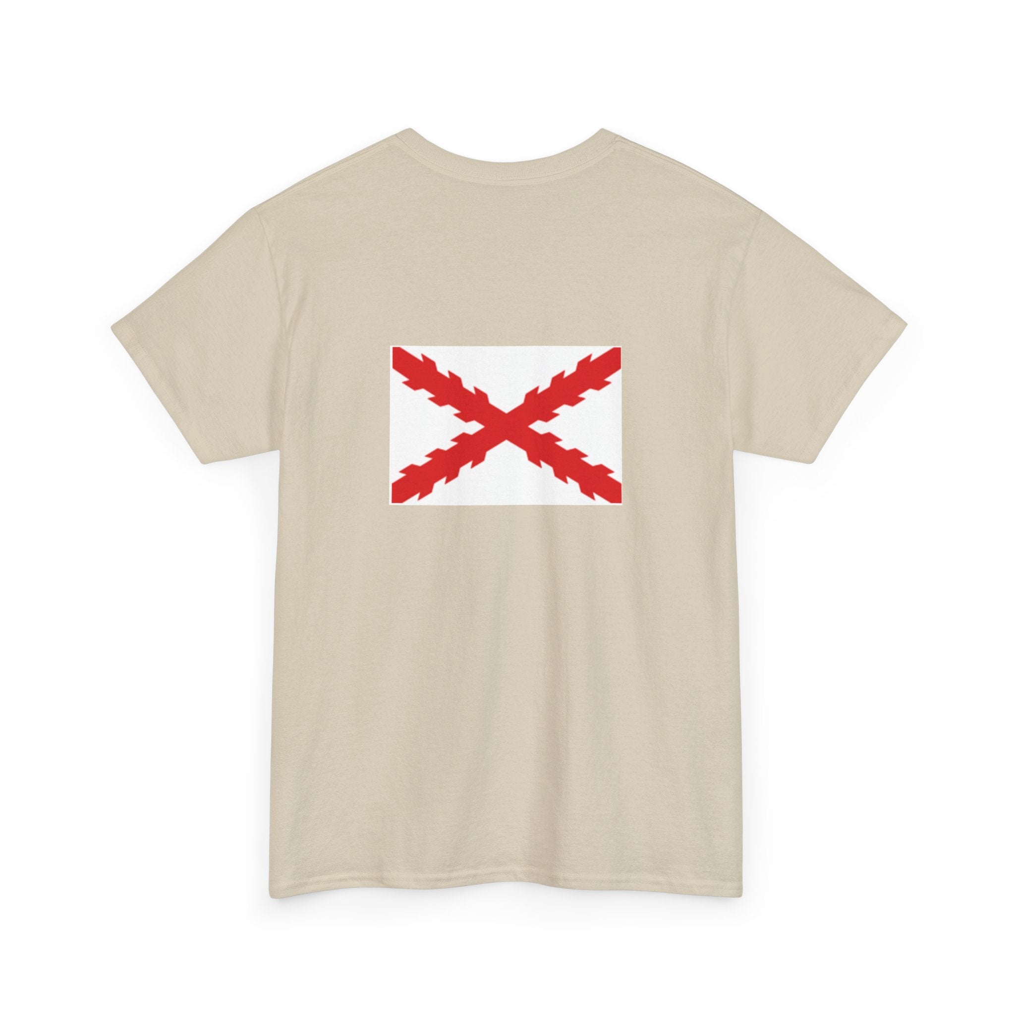 Camiseta manga corta Aspa Borgoña espalda