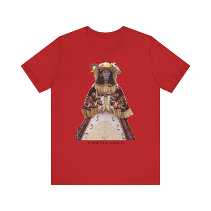 Camiseta manga corta Virgen del Rocío vestida de pastora.