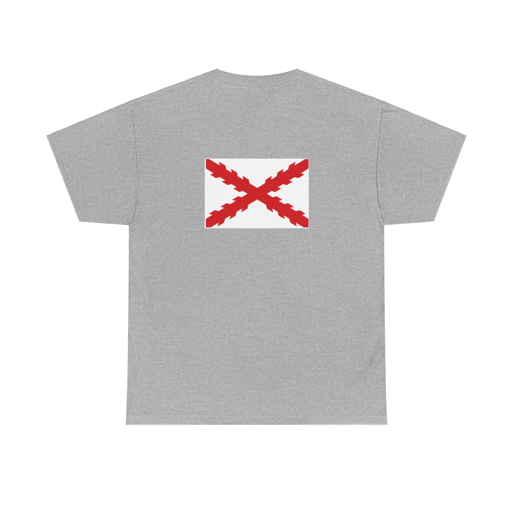 Camiseta manga corta Aspa Borgoña espalda