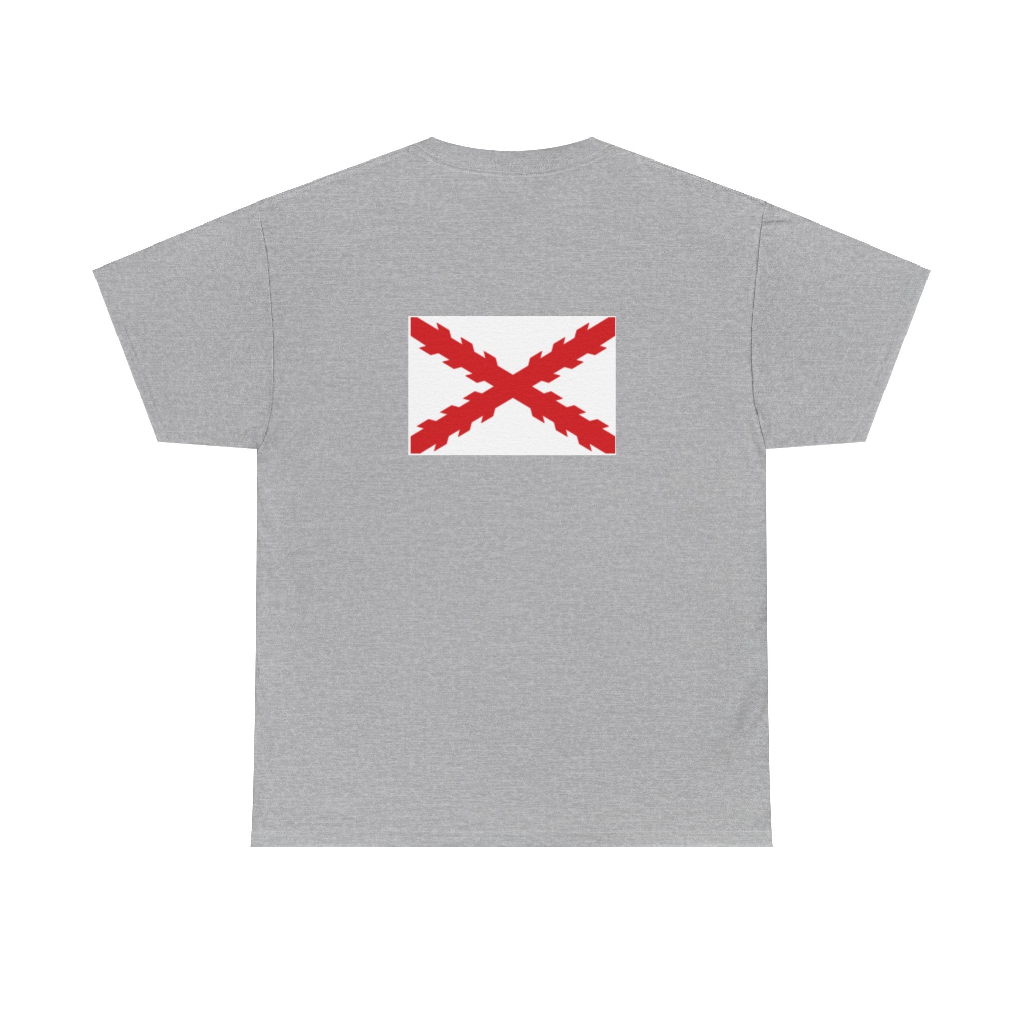 Camiseta manga corta Aspa Borgoña espalda