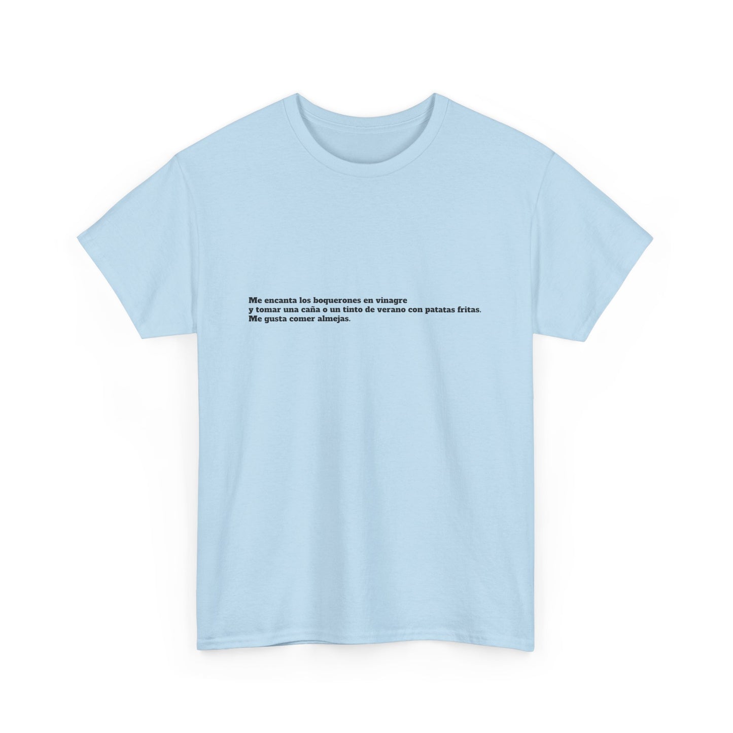 Camiseta manga corta Me gusta los boquerones en vinagre
