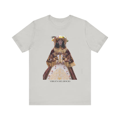 Camiseta manga corta Virgen del Rocío vestida de pastora.