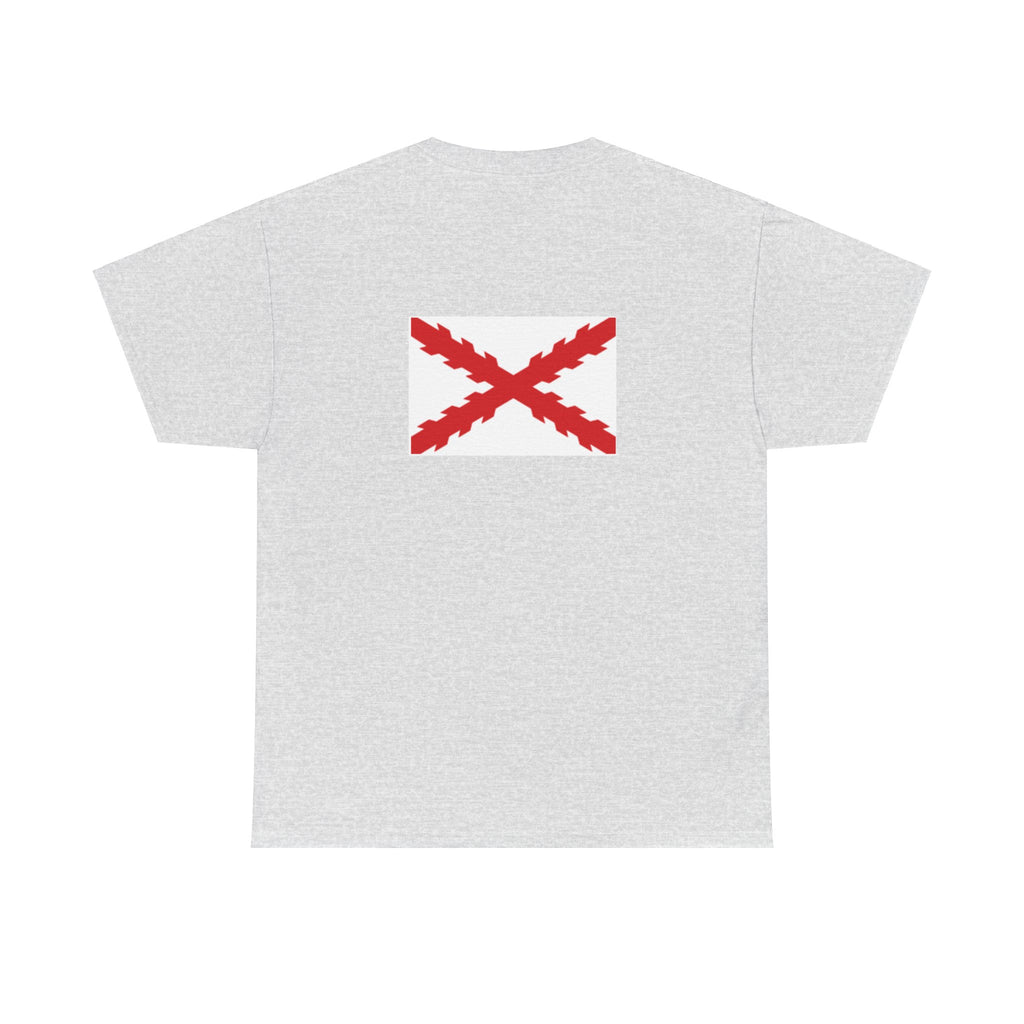 Camiseta manga corta Aspa Borgoña espalda