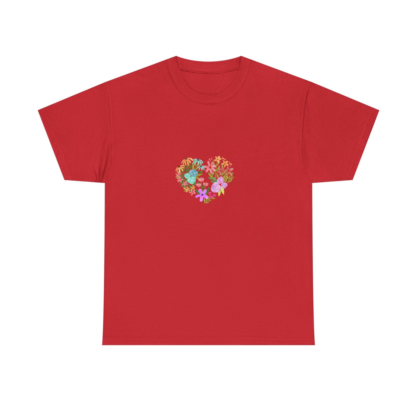 Camiseta manga corta Corazón Floral