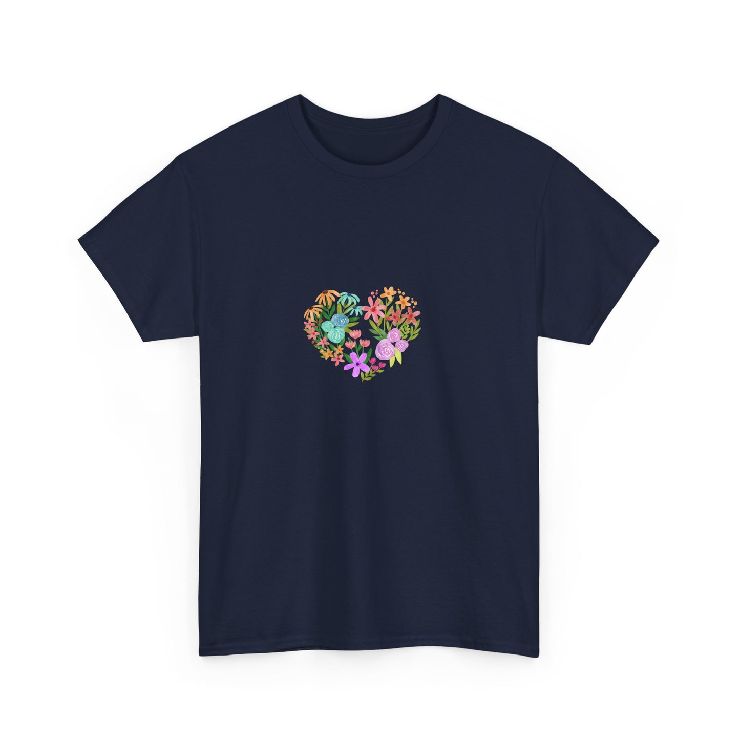 Camiseta manga corta Corazón Floral