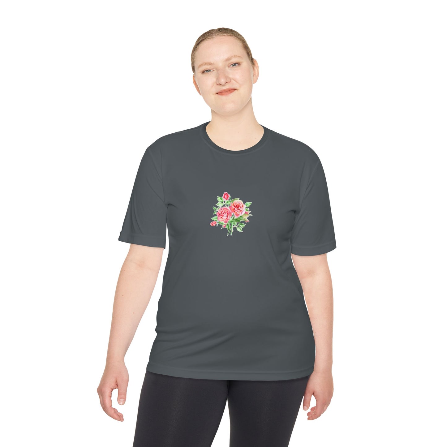 Camiseta mujer flor rosa  T-Shirt women