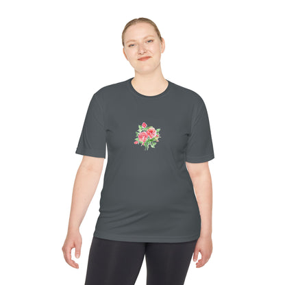 Camiseta mujer flor rosa  T-Shirt women