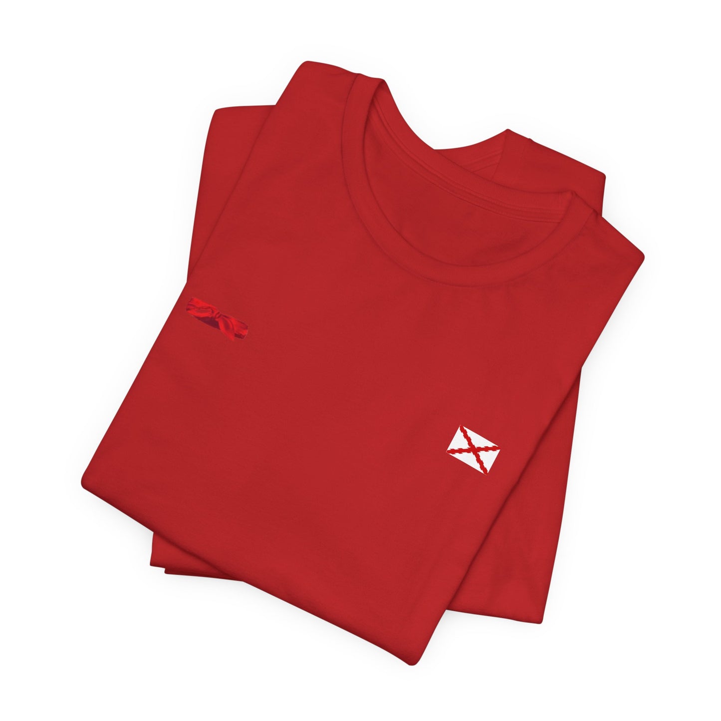 Camiseta manga corta Aspa de Borgoña Cruz de San Andrés   y  pañuelo hermandad Hispana