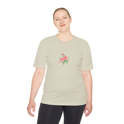 Camiseta mujer flor rosa  T-Shirt women