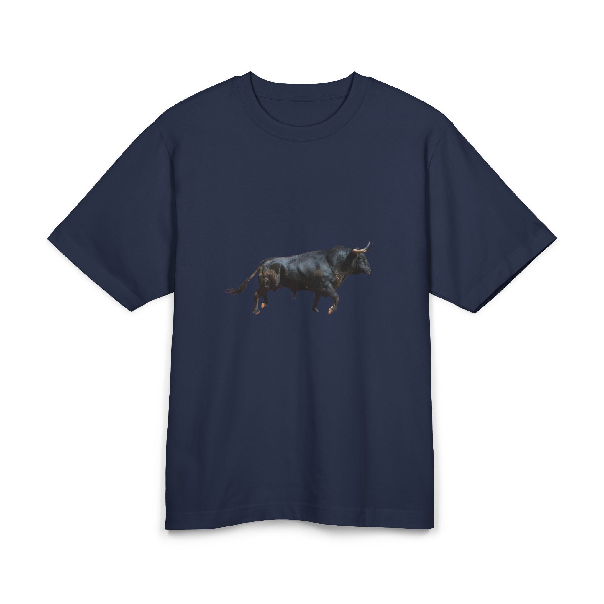 Camiseta manga corta toro bravo azul