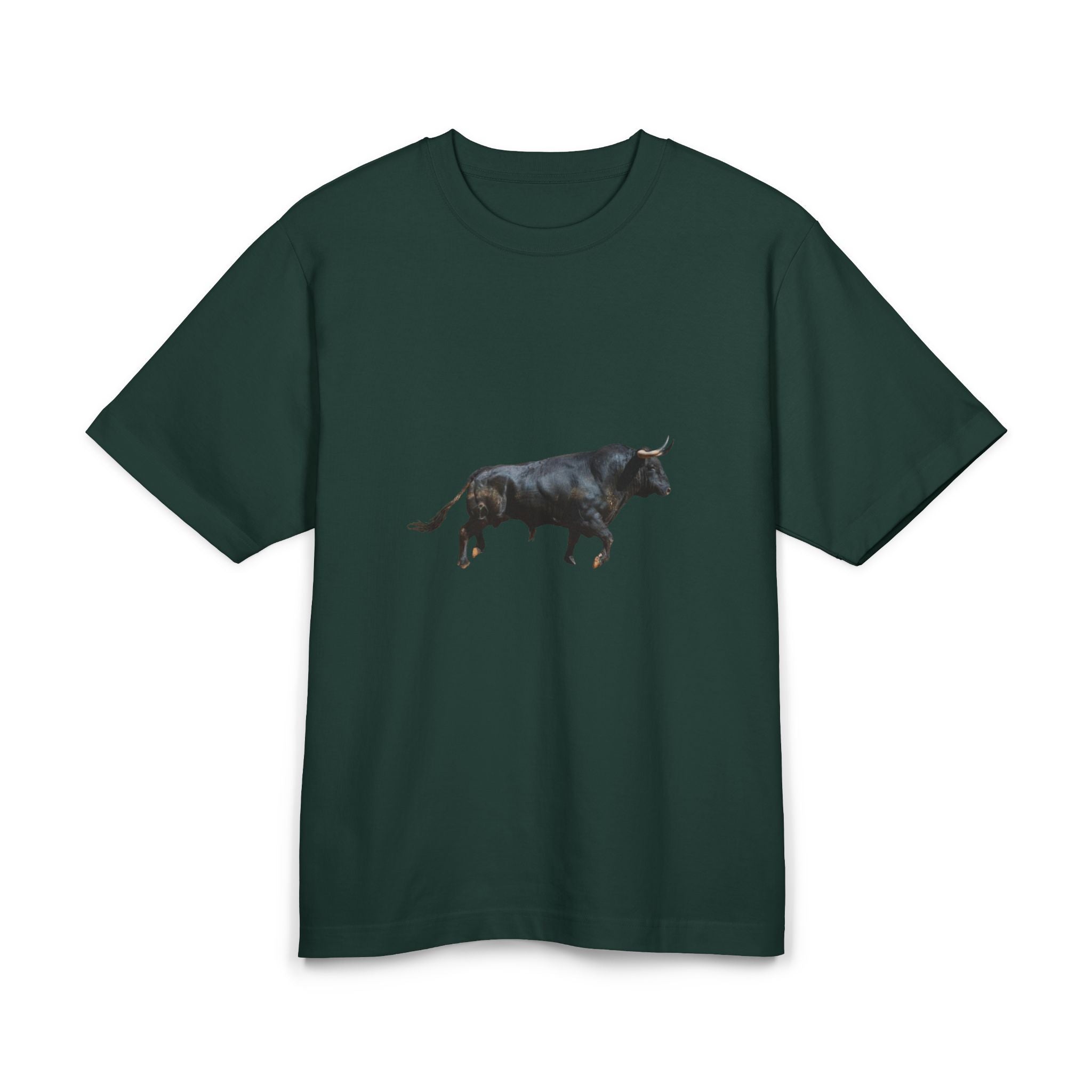 Camiseta manga corta toro bravo verde